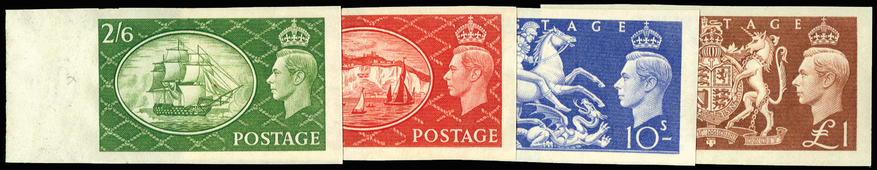GB 1951 SG 509-12 imprimaturs