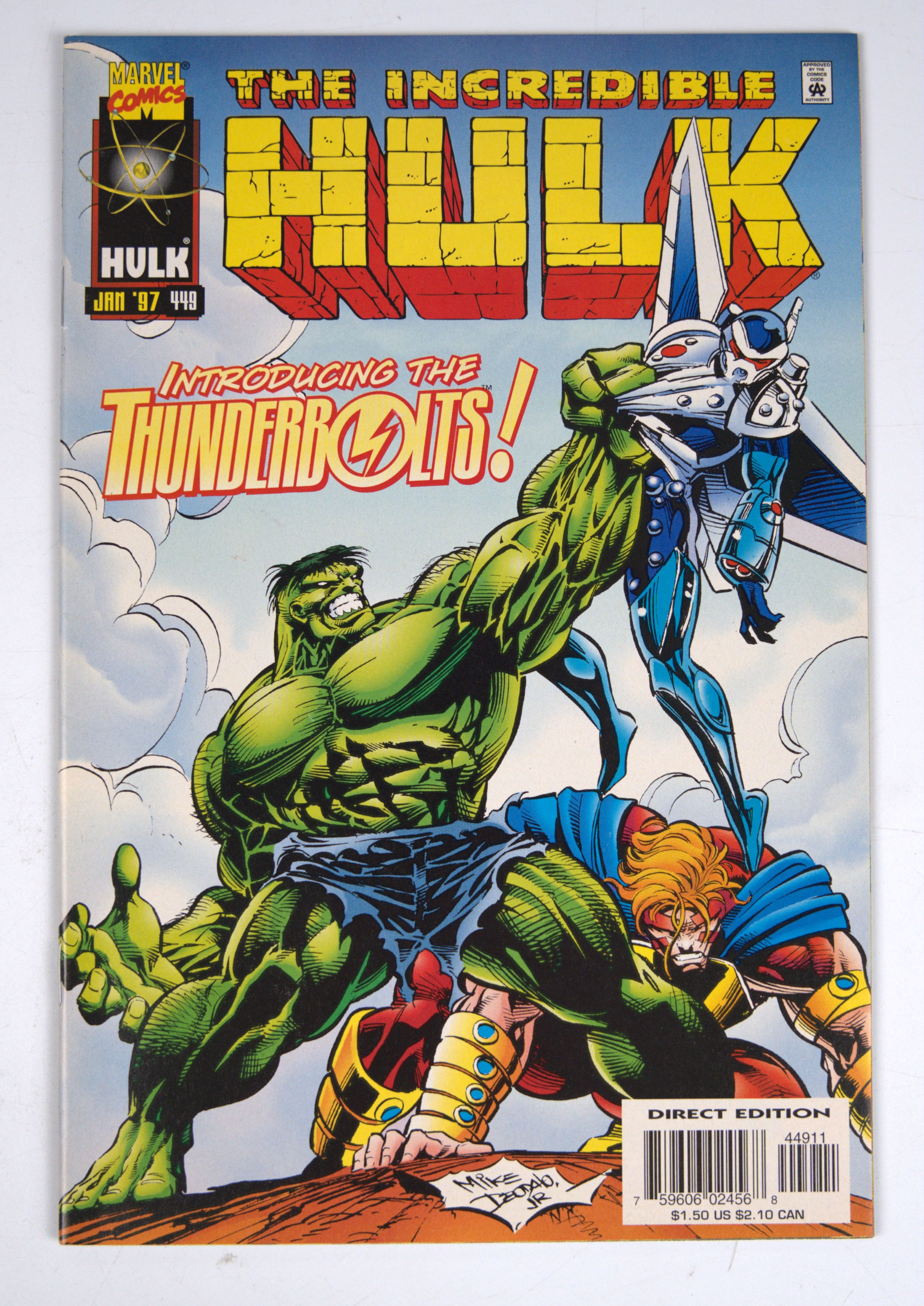 Incredible Hulk #449 1st Appearance of The Thunderbolts (Marvel Comics 1996)