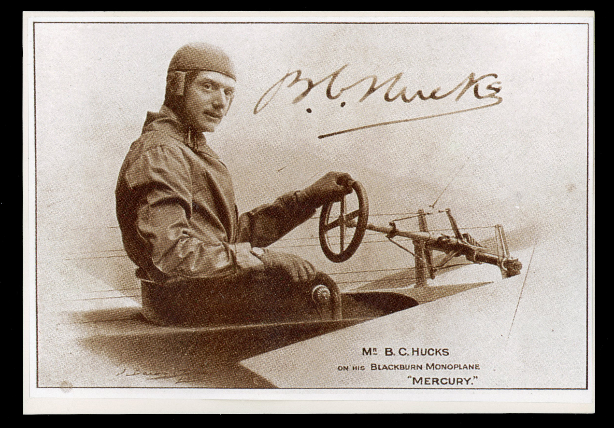 GB 1912 real photographic postcard depicting Grahame White at Hendon