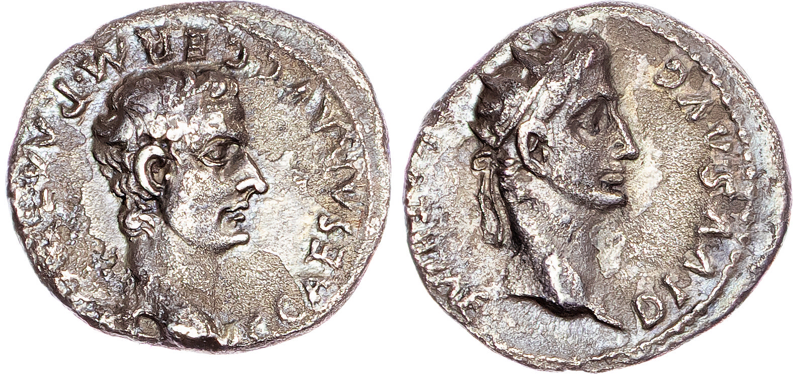 Caligula (AD 37-41) AR Denarius, Lugdunum, AD 37, 3.37g.