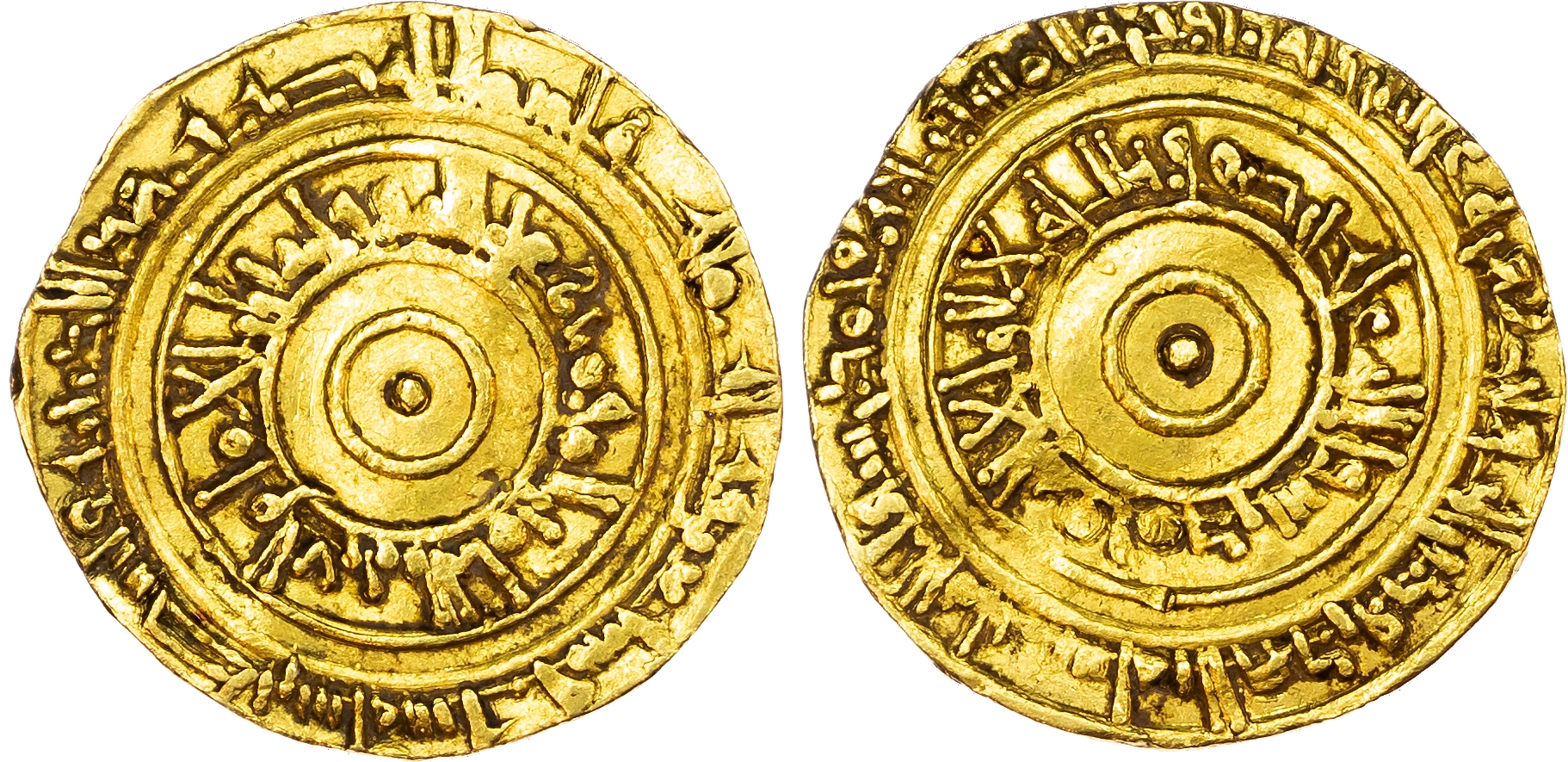 Fatimid, al‑‘Aziz (AH 365‑386 / 975‑996 AD), gold Dinar, AH 376 / 986/7 AD, Filastin