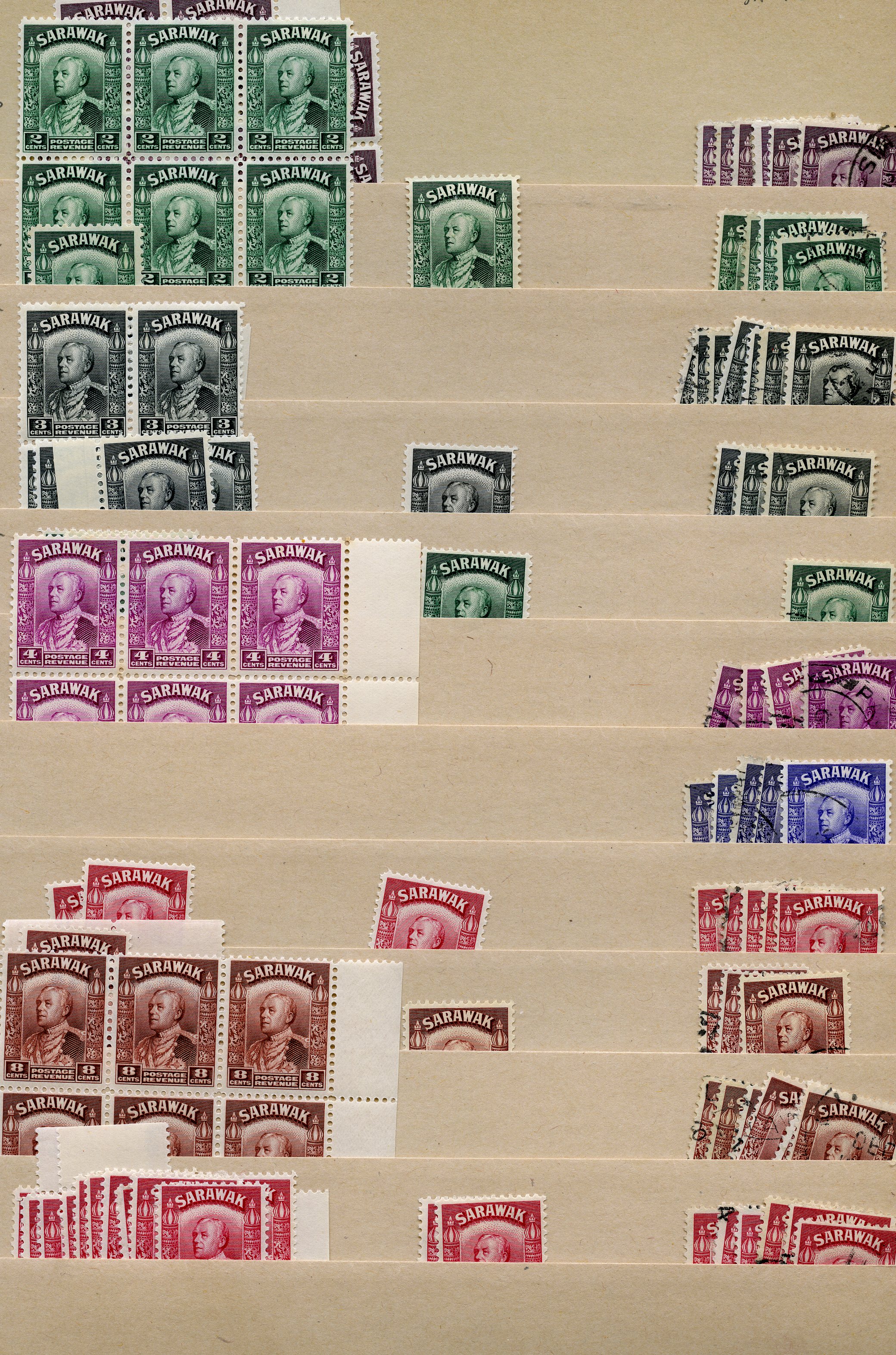 1934-52 KG VI stock on manila...