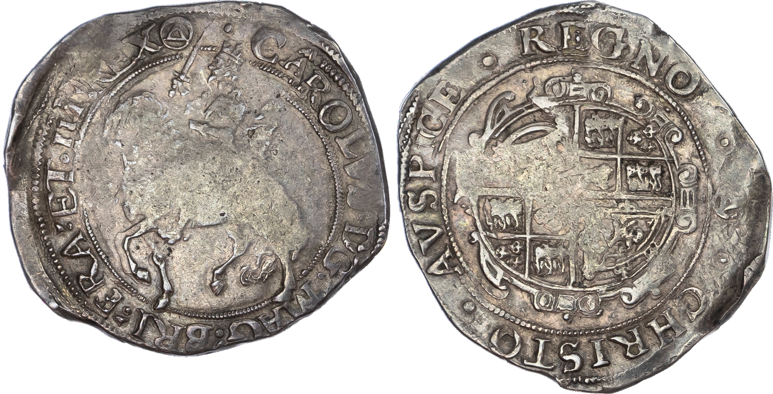 Charles I (1625 ‑1649), AR Halfcrown, 14.52gm., Tower Mint,