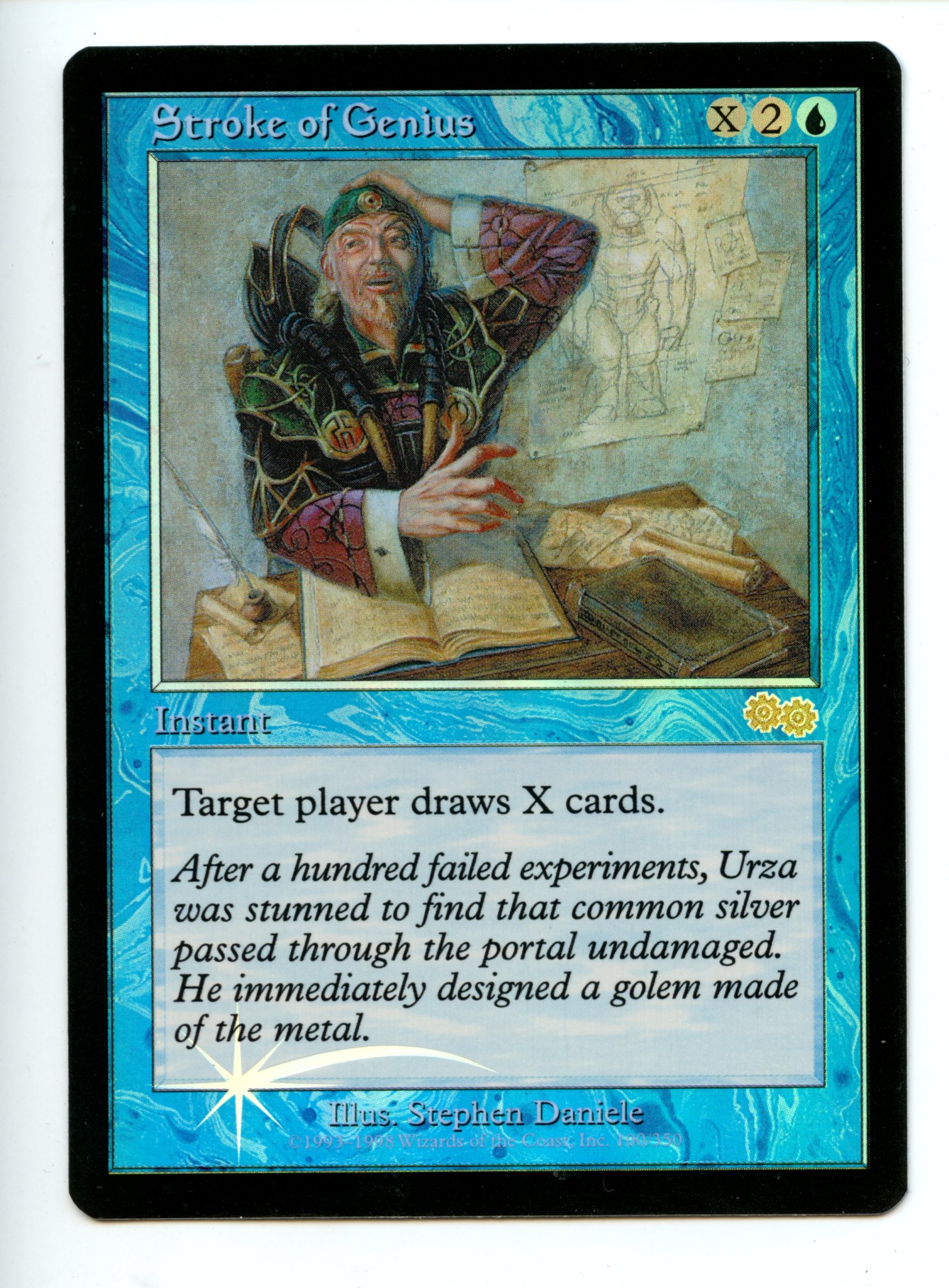 Magic The Gathering  - Stroke of Genius  FOIL  - Arena League Promos - Moderately Played