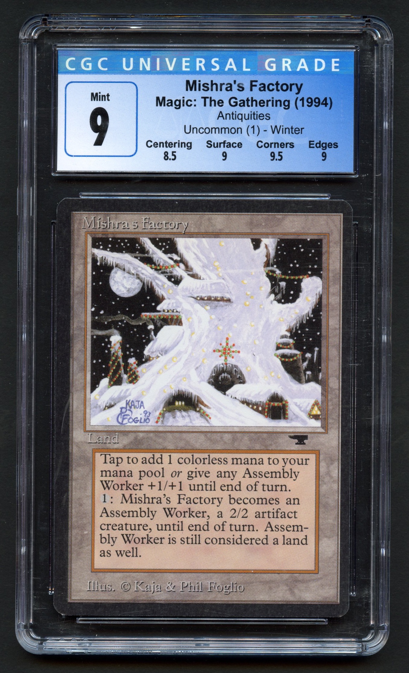 CGC 9 Mishra's Factory Winter - Antiquities 1994
