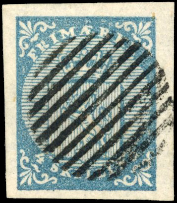 Norway 1855 4sk blue used