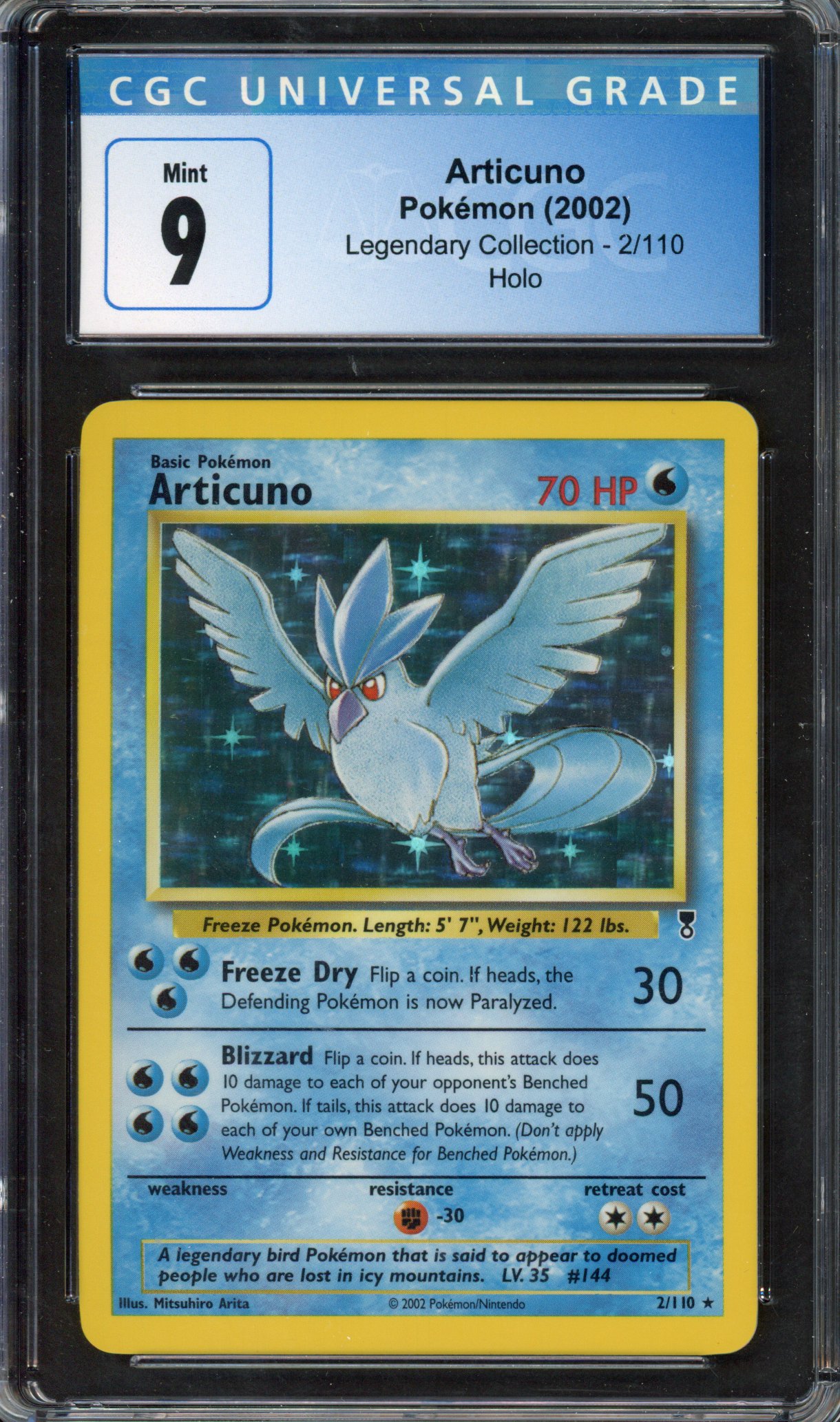 Pokémon TCG - CGC 9 Articuno Legendary Collection Holo 