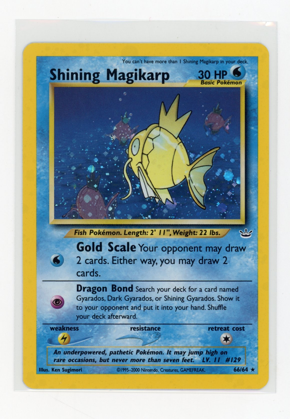 Shining Magikarp #66 Holo Neo Revelation - NM*