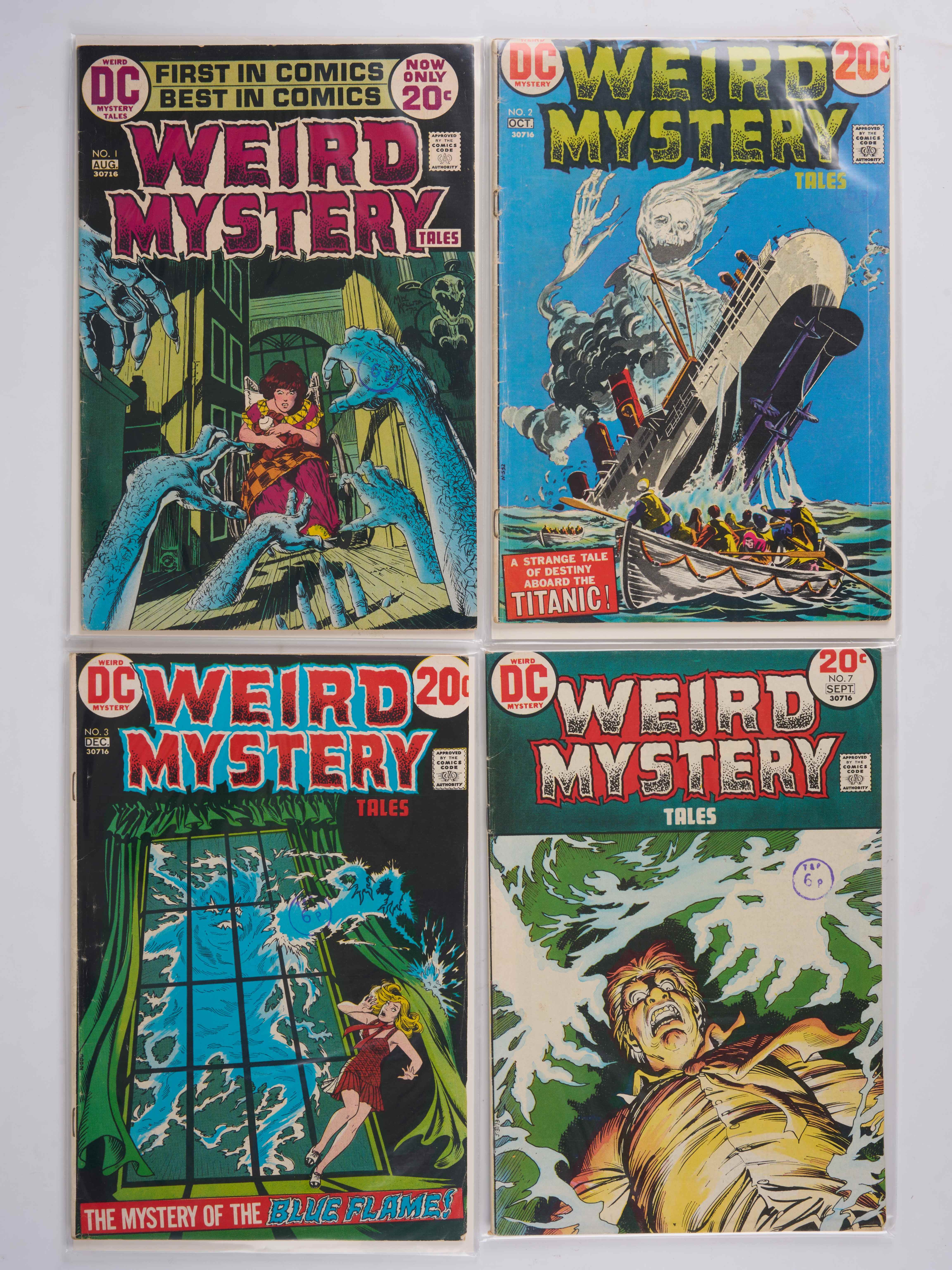 Weird Mystery Tales (DC Comics, 1972-75) Bundle of 9