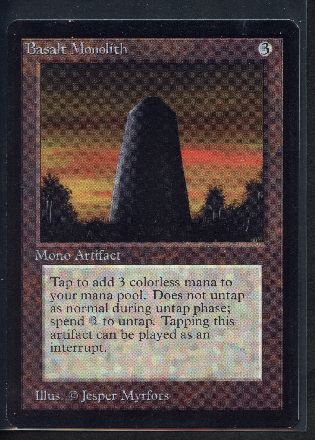 Basalt Monolith - Limited Edition Alpha (EX+)