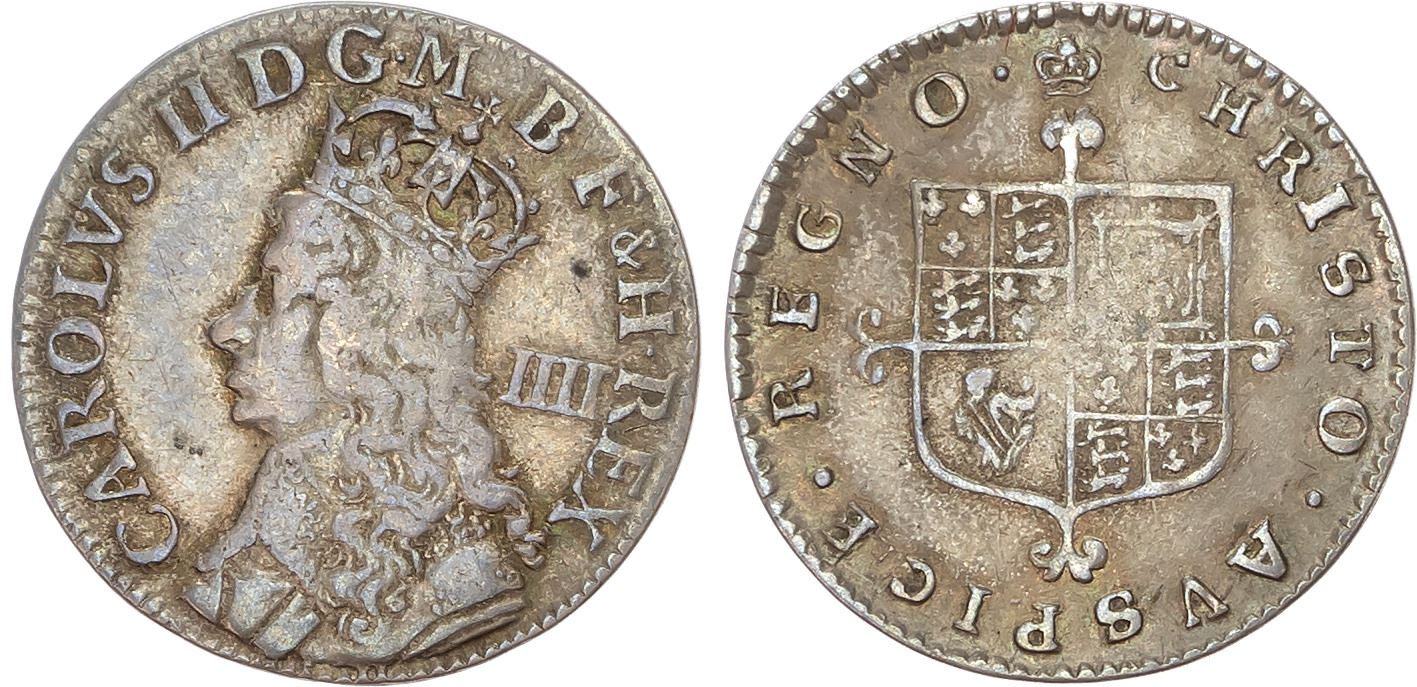 Charles II (1660-1685), AR Fourpence and Halfgroats. [3]