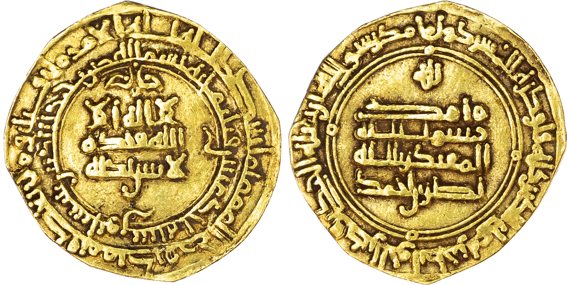 Samanid, Nasr II bin Ahmad (AH 301‑331 / 914‑943 AD), gold Dinar, AH 311 / 923/4 AD, Nishapur