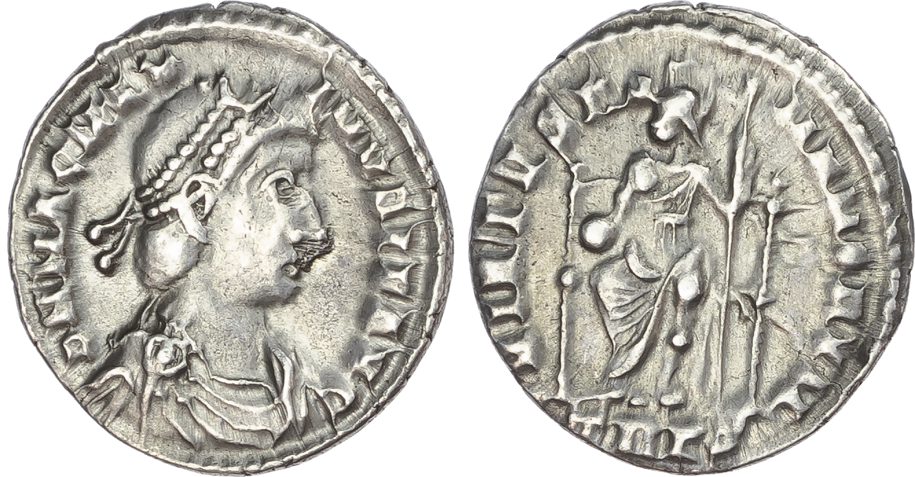 Magnus Maximus (AD 383-388) AR Siliqua, Trier, 2.24g.