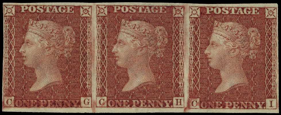 1856 1d red-brown Pl.25. A superb...