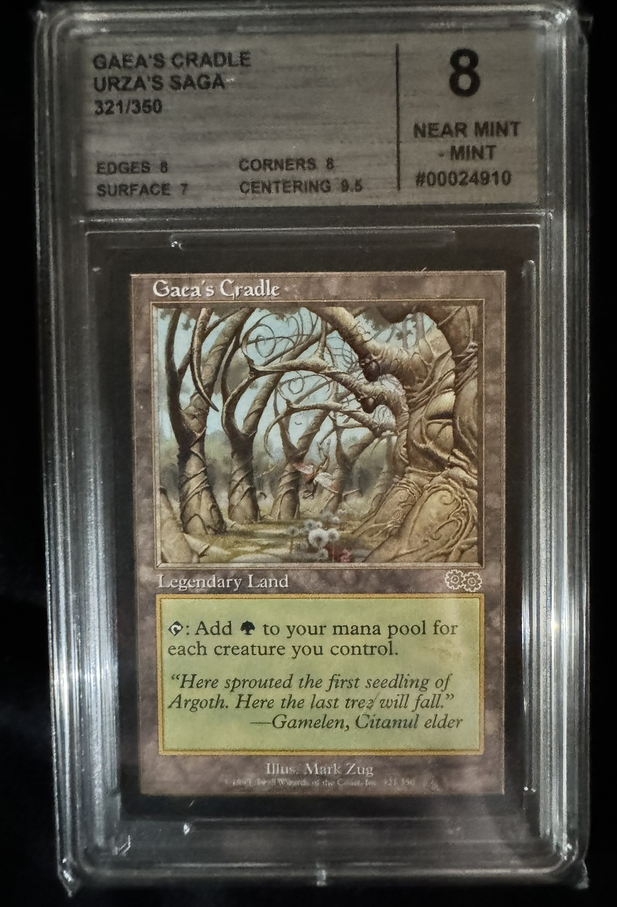 Magic The Gathering - Gaea's Cradle - Urza's Saga - CMG 8 Near Mint/-Mint  