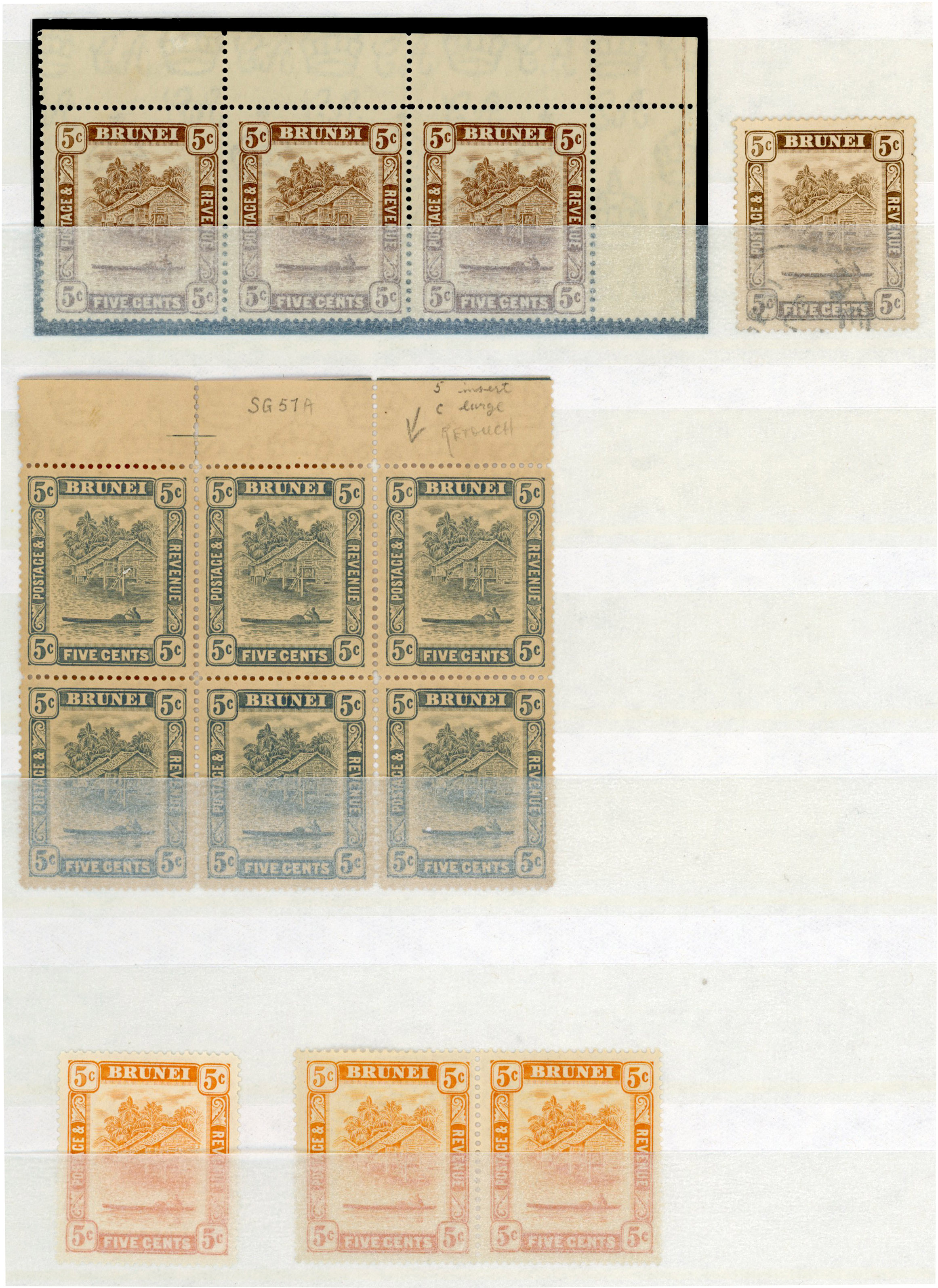 Brunei SG 67a/82c group