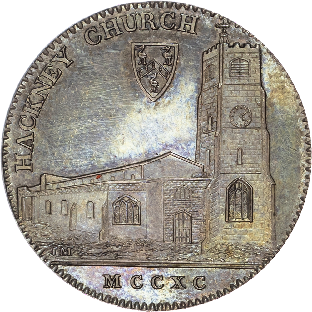 London – Hackney, David Rebello, Milton’s Silver Proof Halfpenny 1795