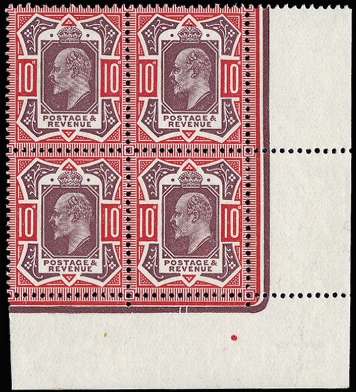 1912 10d Dull reddish purple and carmine. Very...