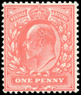 GB 1911 Harrison 1d aniline pink, unmounted mint, SG 275