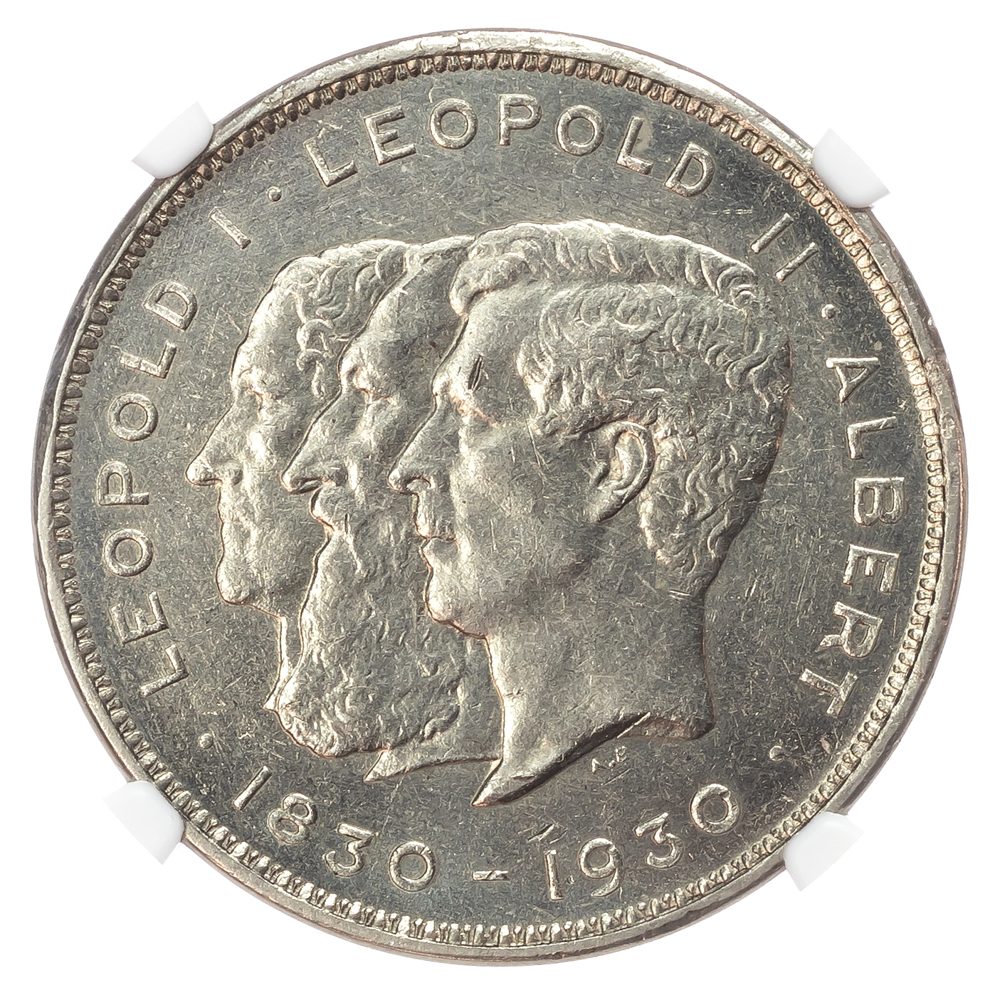 Belgium. Albert I Ni 2 Belga or 10 Francs. 1930. French Text.