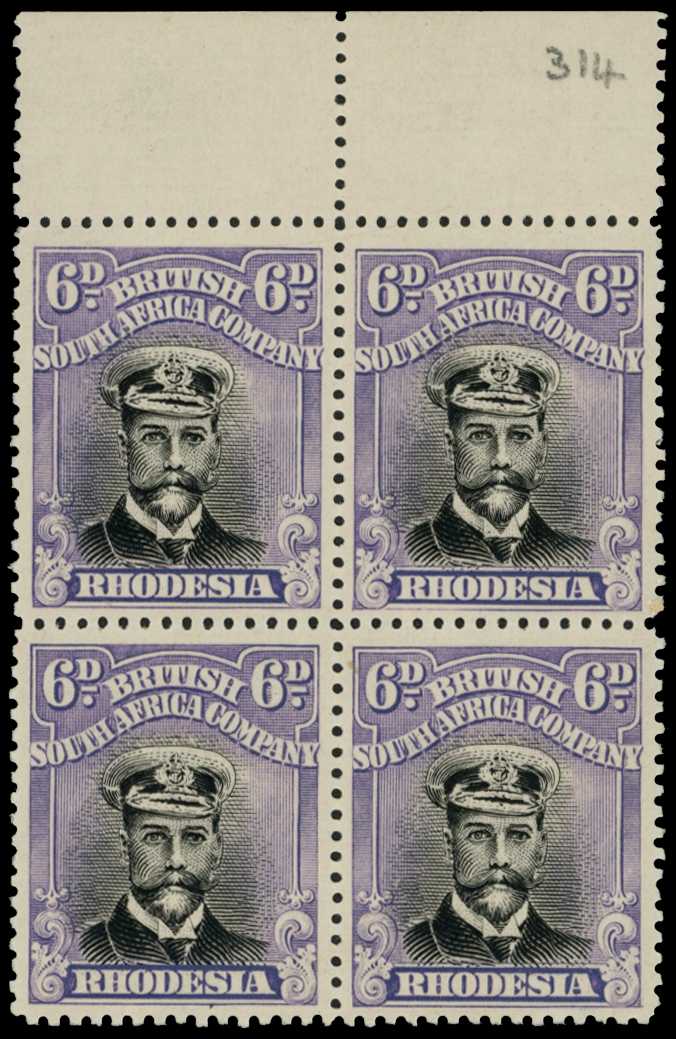 1922-4 6d Head Die IIIB, perf 15, white...