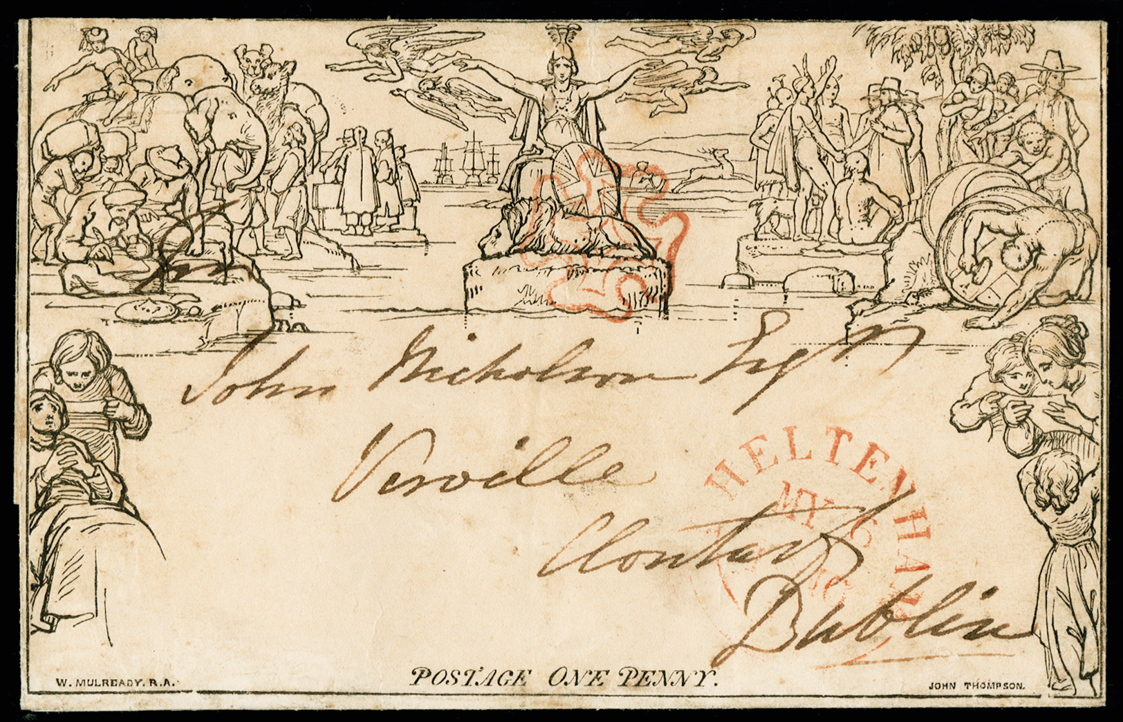 Great Britain 1840 (COVER) SGME1