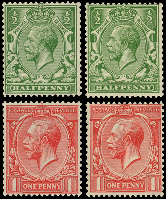 GB 1913 Wmk Multiple Cypher mint group, SG 397/398