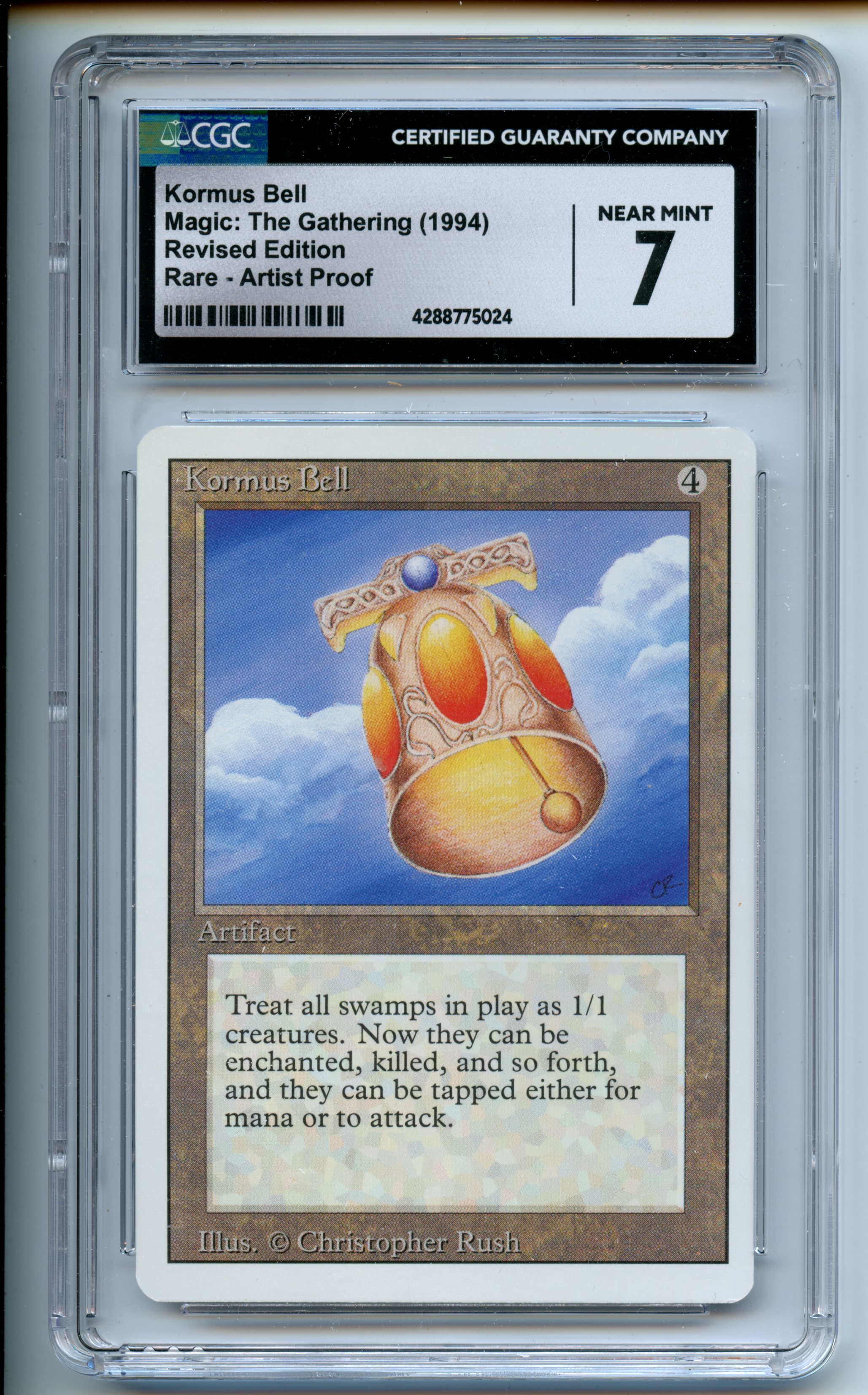 Magic: The Gathering  - Kormus Bell Artist Proof  - Revised  - CGC 7