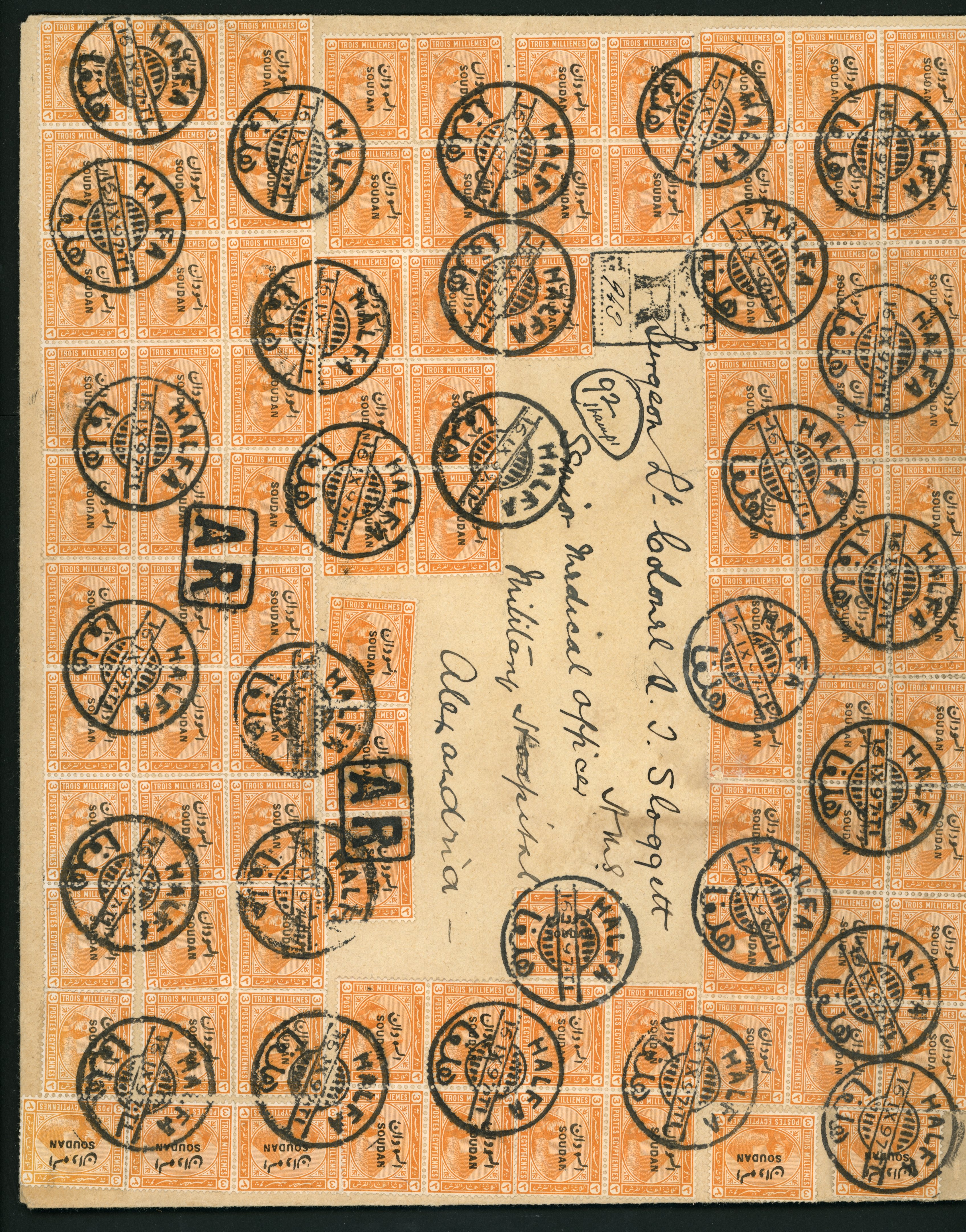 POSTAL HISTORY: 1897 large envelope,...