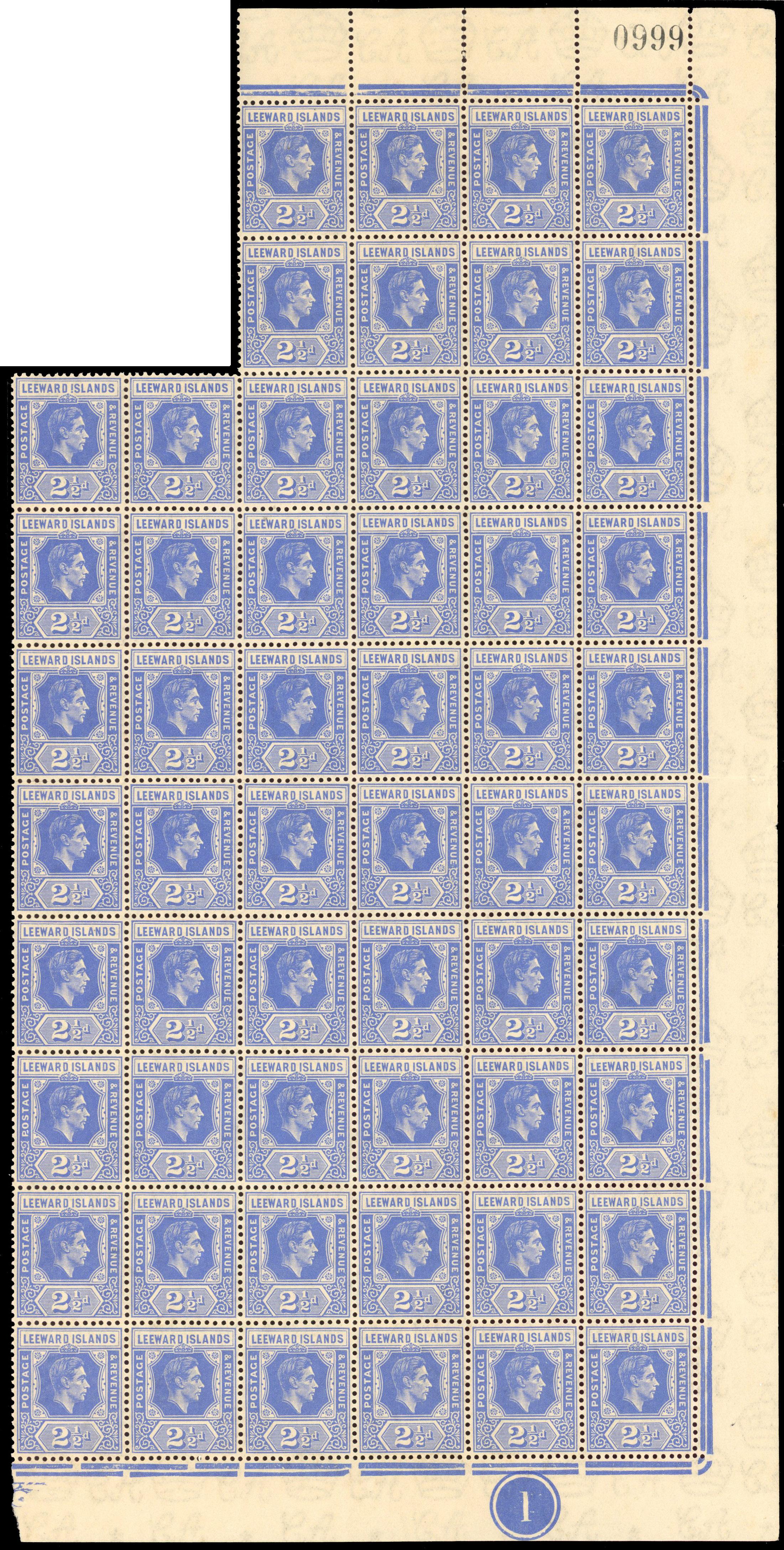 Leeward Islands SG 105 block mint