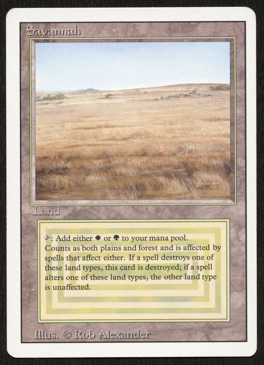 Savannah - Revised - Light Play Condition