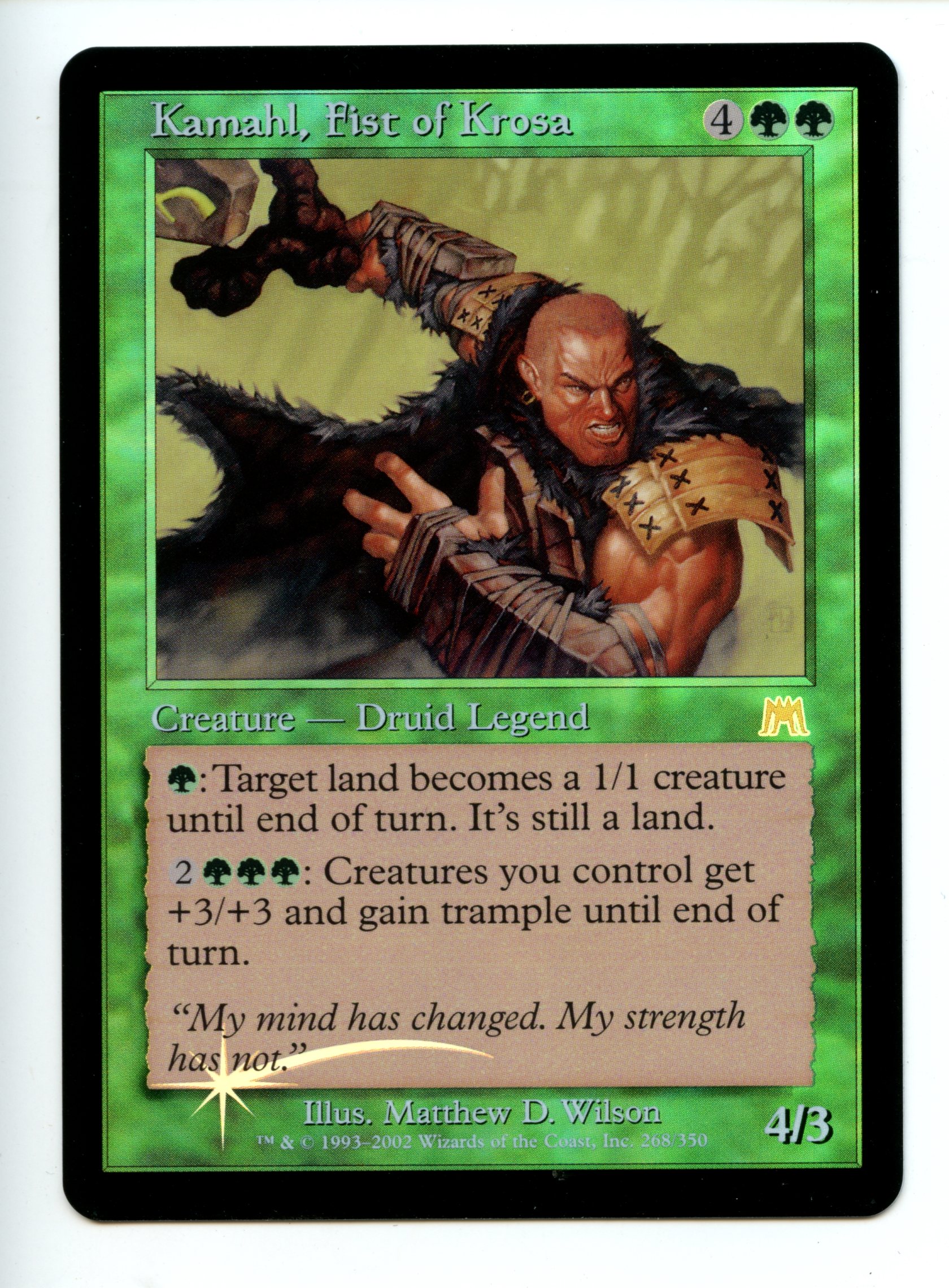 Magic The Gathering  - Kamahl, Fist of Krosa FOIL  - Onslaught - Near Mint 