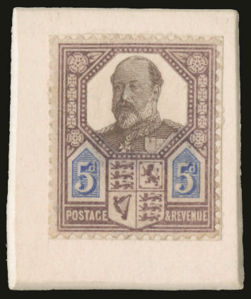 Great Britain 1901 5d Composite "Paste Up" essay of the Victorian "Jubilee" series. A spectacular Series "A" essay…