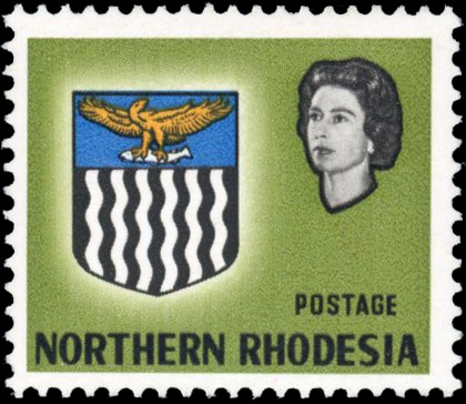 Northern Rhodesia SG 80a 1963 6d value omitted mint