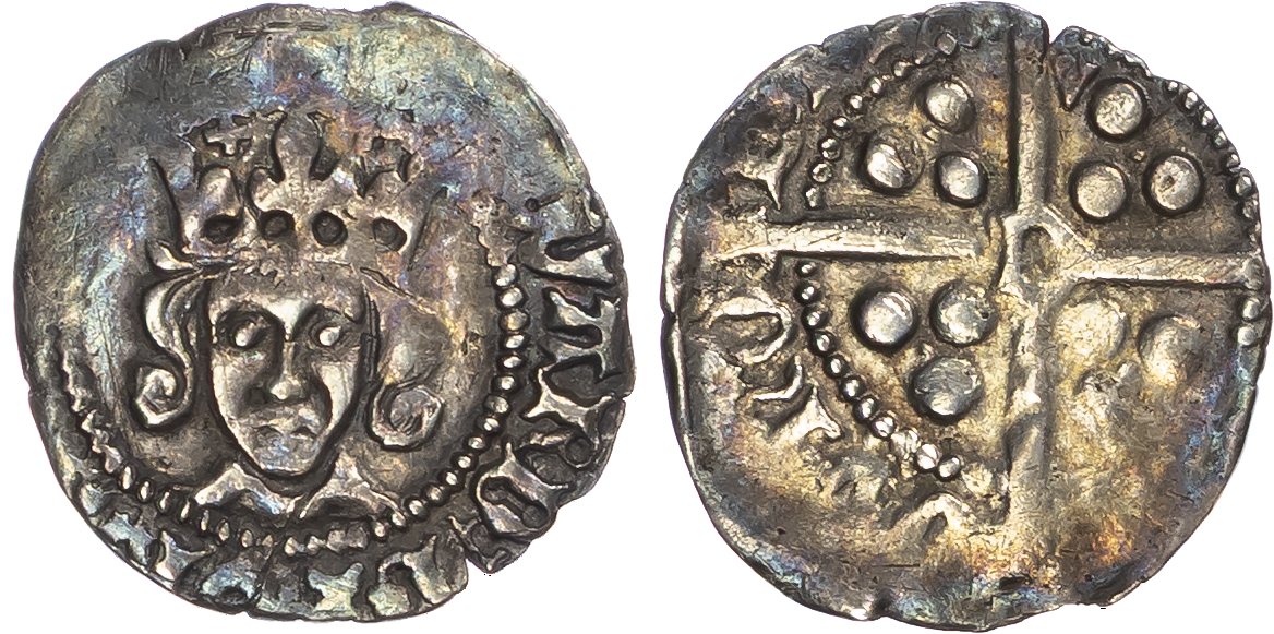 Edward IV (Second Reign, 1471-1483), AR Penny, Durham mint, under Bishop Lawrence Booth (1471-1476).