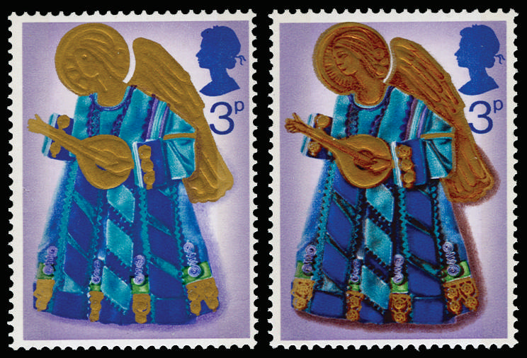 Great Britain 1972 3p Christmas. Very fine unmounted o.g. example with red-brown (face and detailing) omitted. Off…