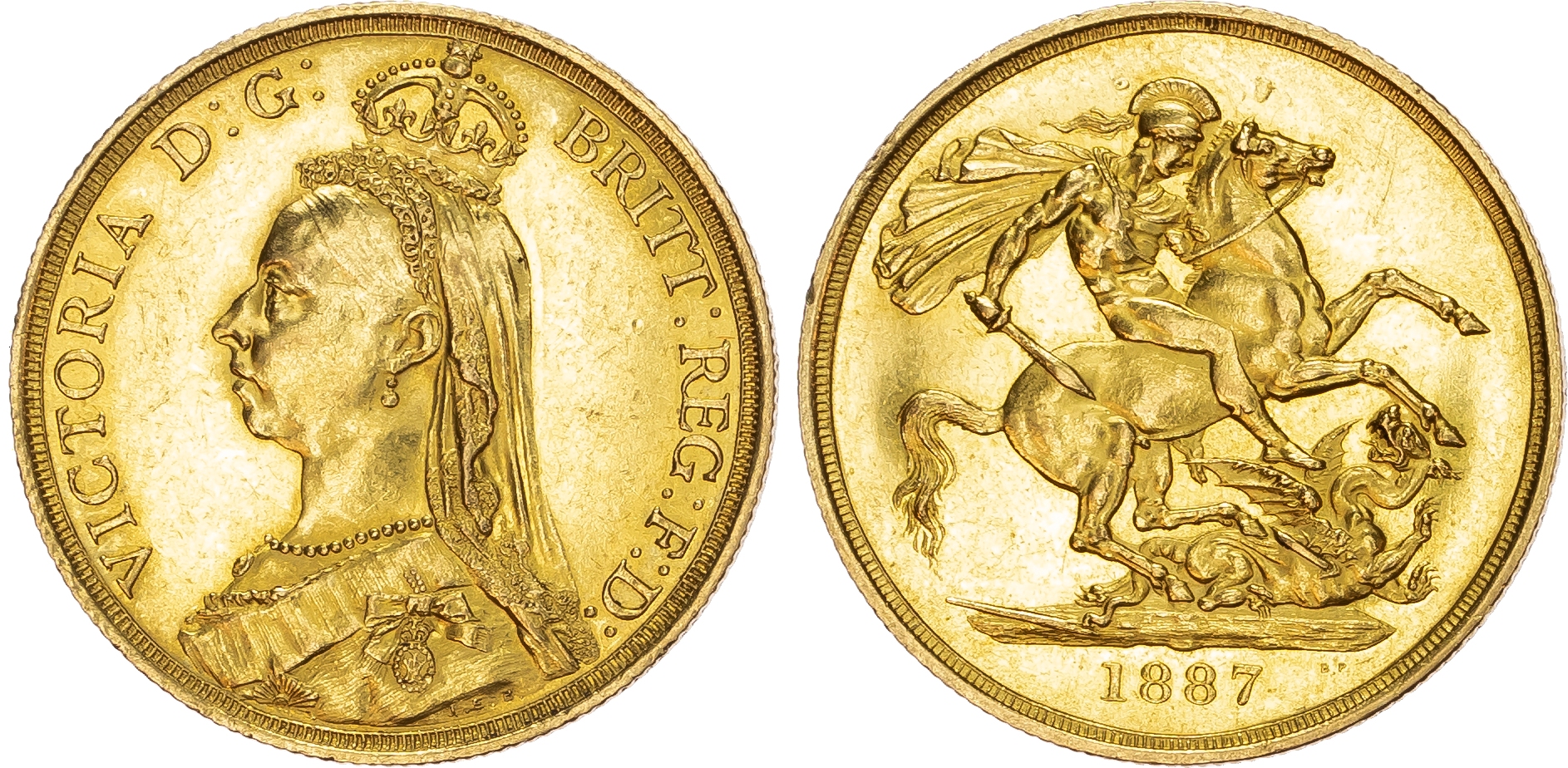 Victoria (1837-1901) Two Pound, 1887