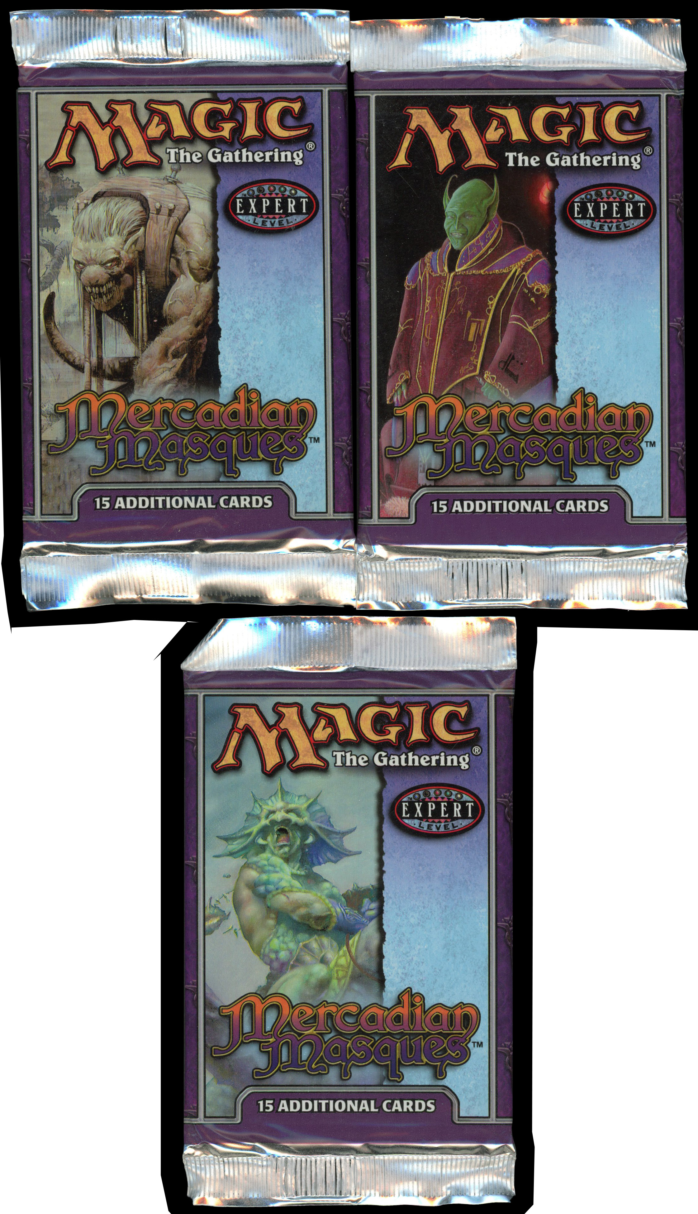 Magic The Gathering - 3x Mercadian Masques Sealed Booster Packs 