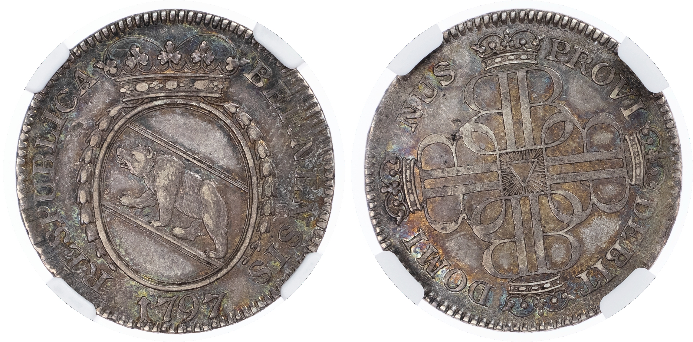 Switzerland, Cantonial. Bern AR 1/4 Thaler. 1797.