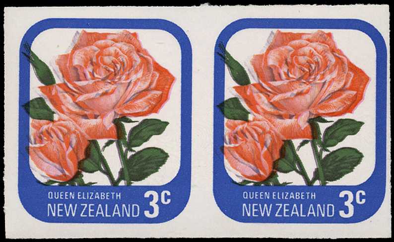1975-81 3ct Rose imperforate horizontal...