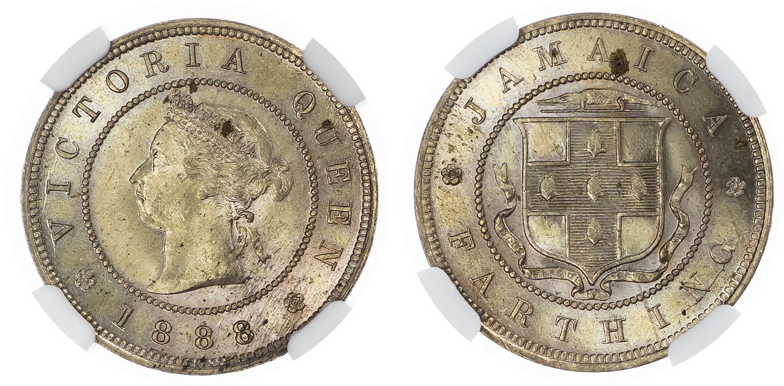 Jamaica, British Colonial. Victoria Cu Ni Farthing. 1888.