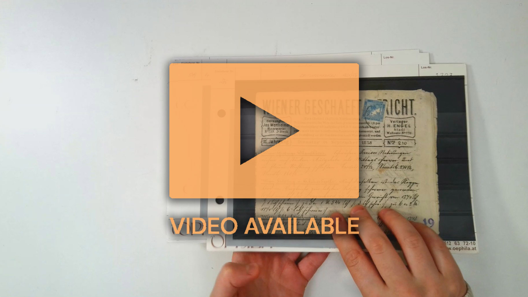 Austria 1851-56 Newspaper stamp (0.6kr.) blue Mercury used collection