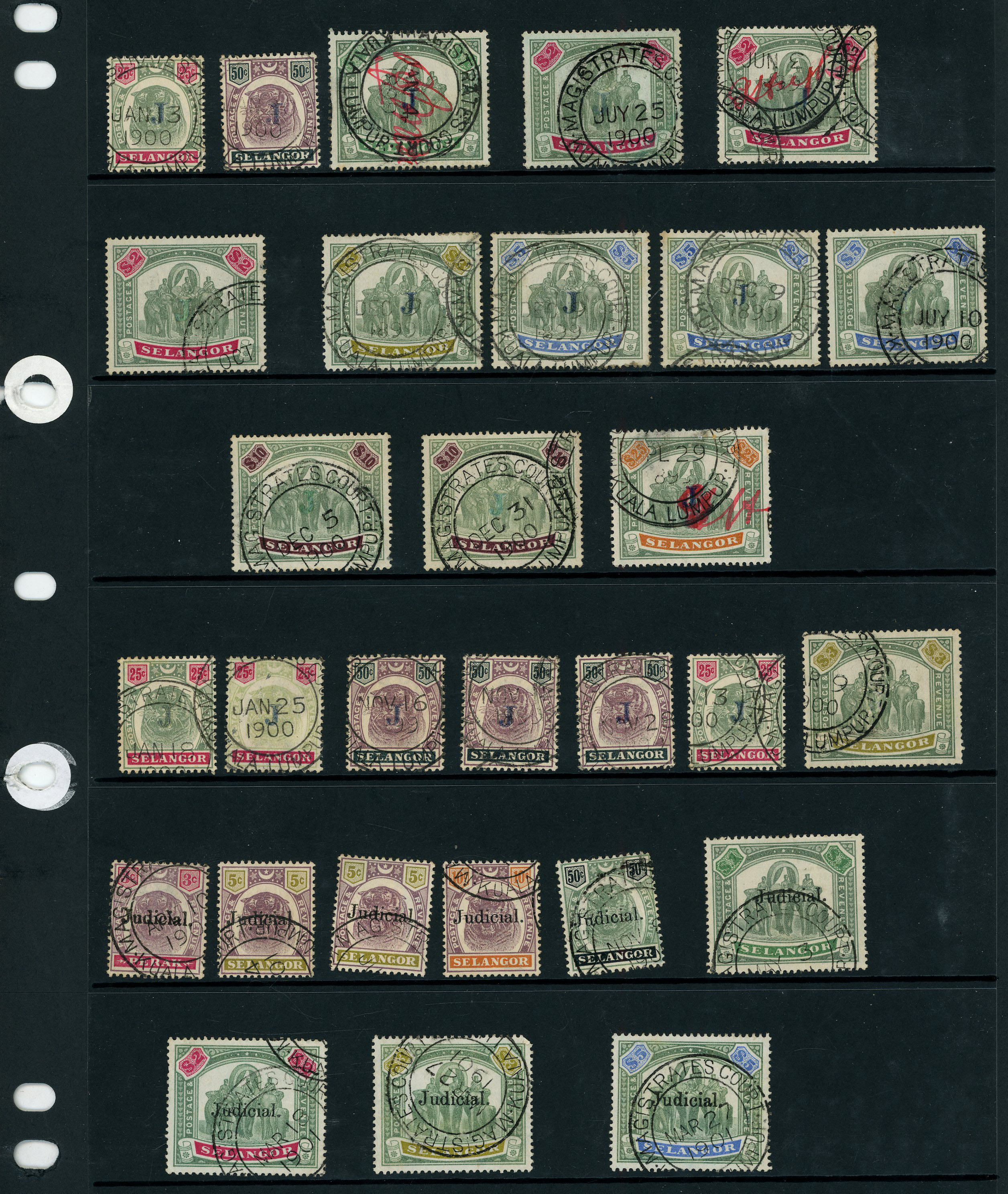 Used collection (c.200) displayed on stock sheets, including...