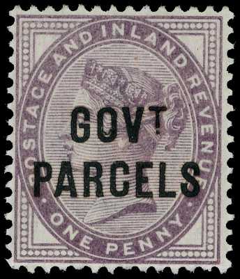 Officials; Govt. Parcels. 1897 1d...