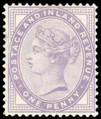 1881 1d Lilac (Die II) Colour Trial in pale greyish lilac