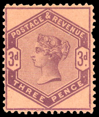 1884 3d Colour trials on coloured paper (No Wmk. Line Perf. 14)