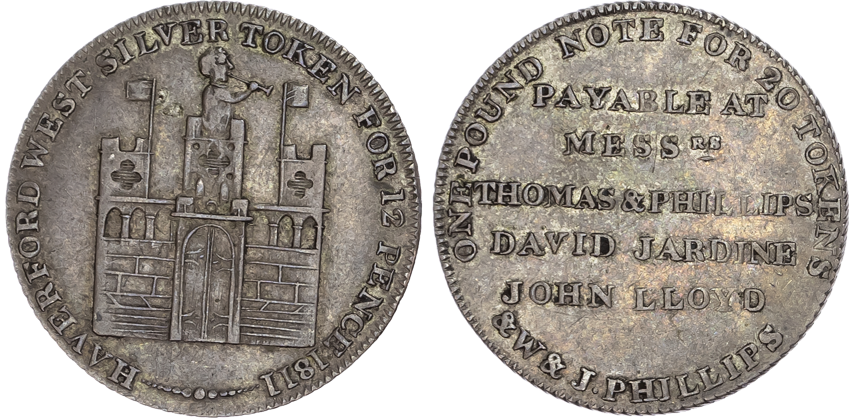 Wales, Pembrokeshire. Haverfordwest, silver shilling.