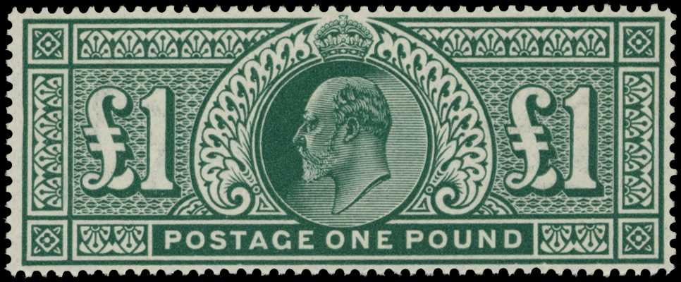 1911 Somerset House £1 deep green,...