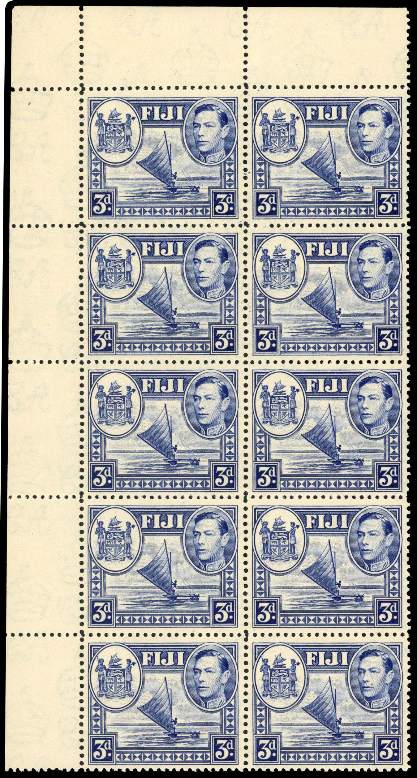 Fiji SG 257a block mint
