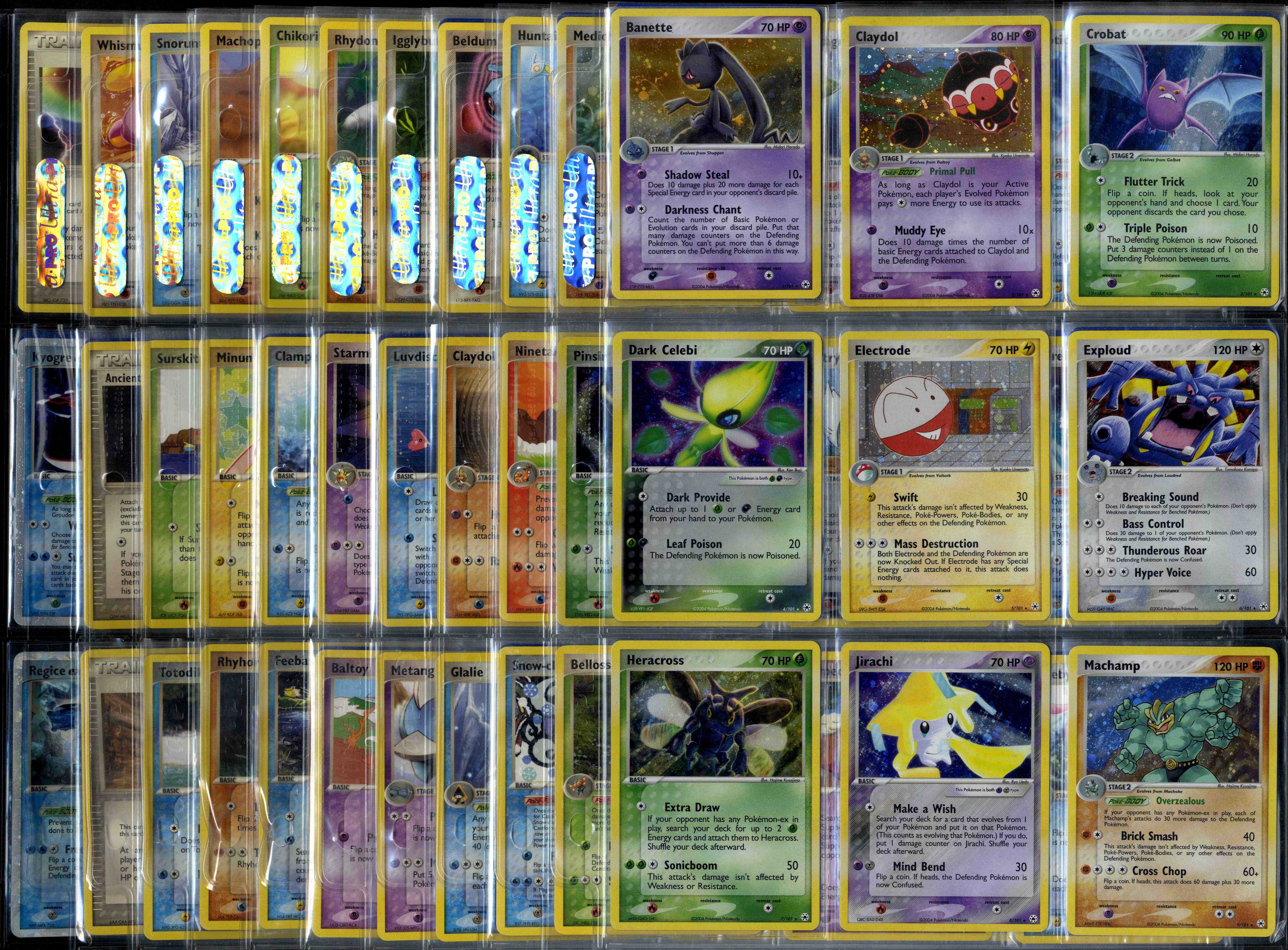 EX Hidden Legends Complete Set #139 Cards All EX & Secrets